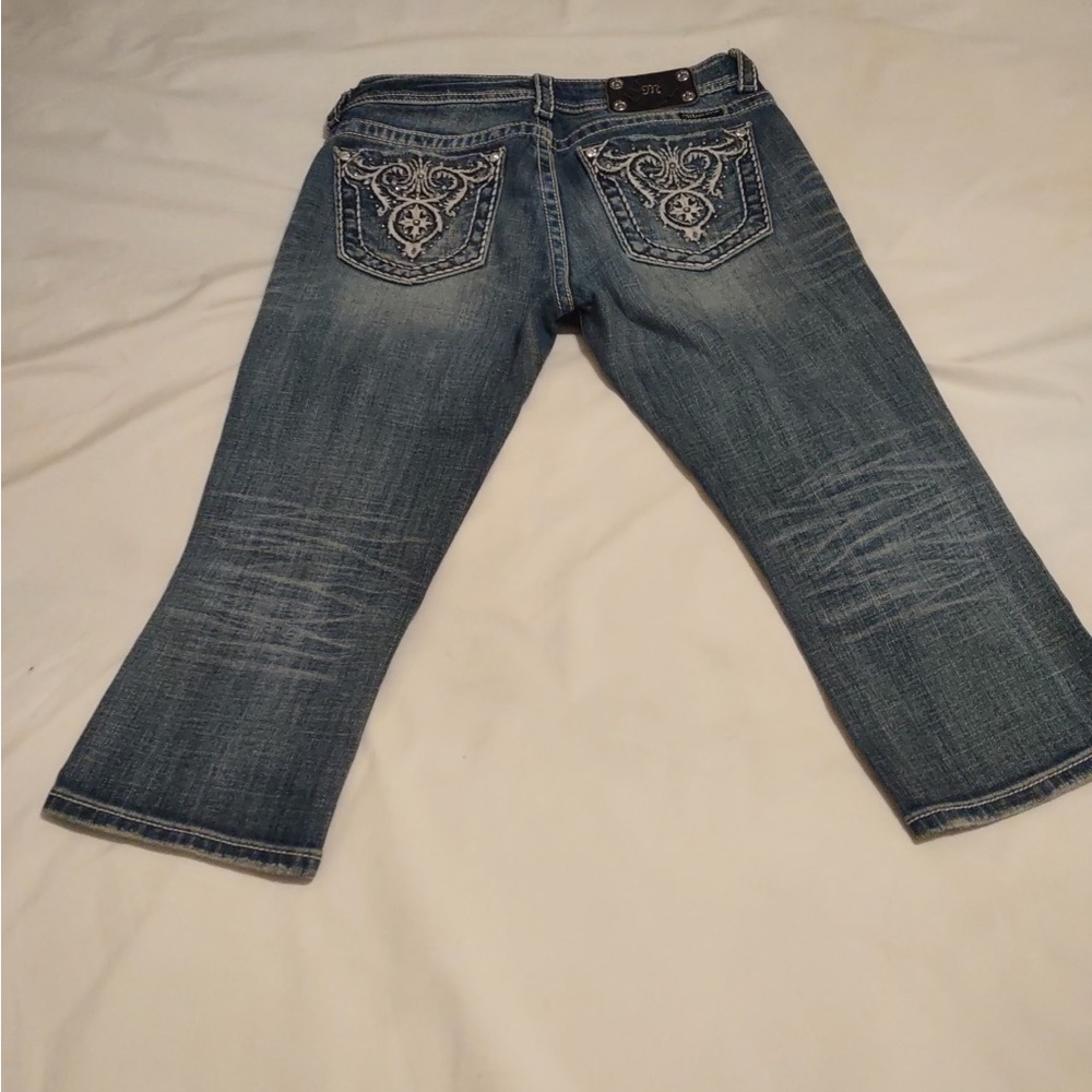 Embellished Miss Me Blue Denim Jeans